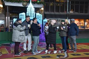 Josh Lamon, Christopher Sieber, Brooks Ashnanskas, Caitlin Kinnunen, Beth Leave, Angi Photo