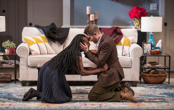 Lanise Antoine Shelley (Tendikayi) and Erik Hellman (Chris) Photo