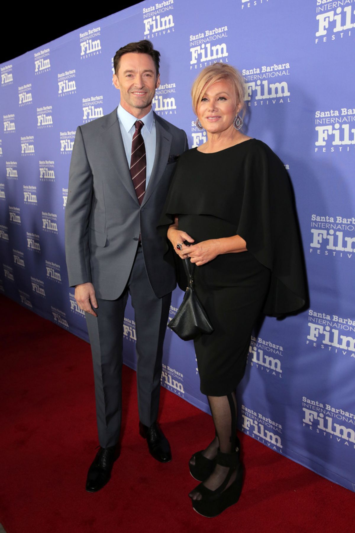 Hugh Jackman, Deborra-lee Furness  at 