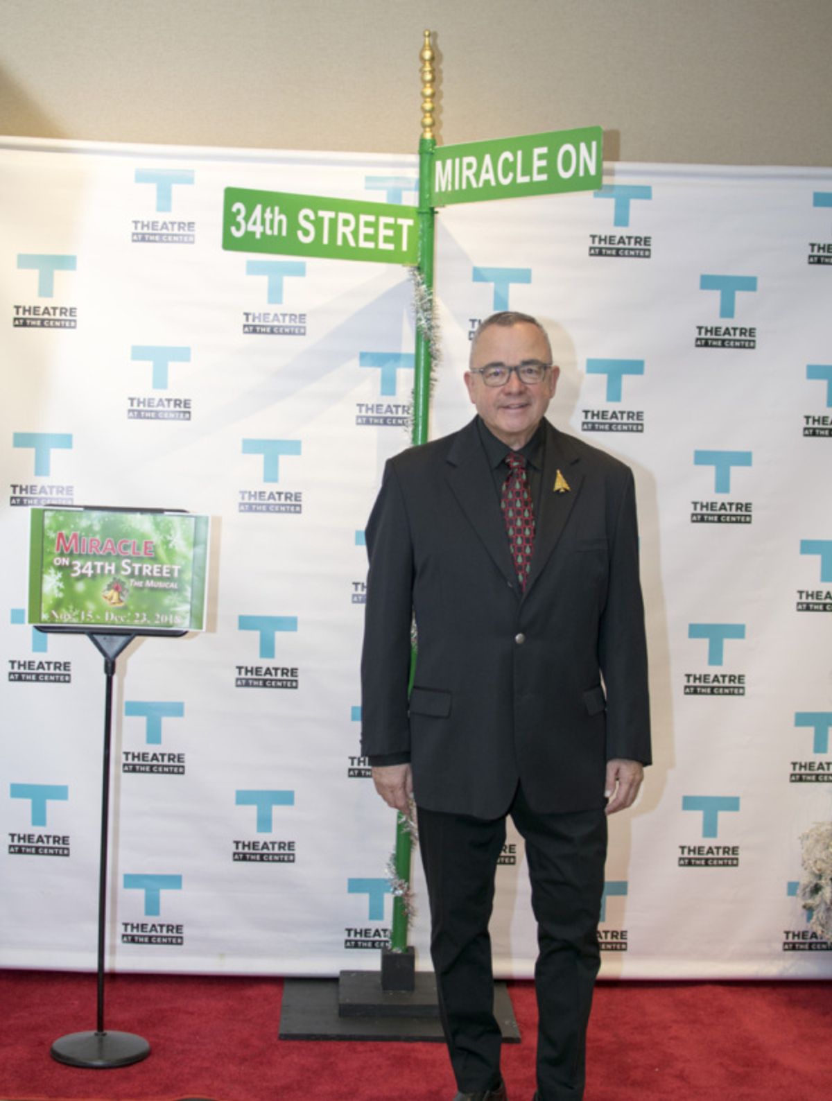 Actor Rick Rapp at Opening Night for Miracle on 34th Street at TATC at 