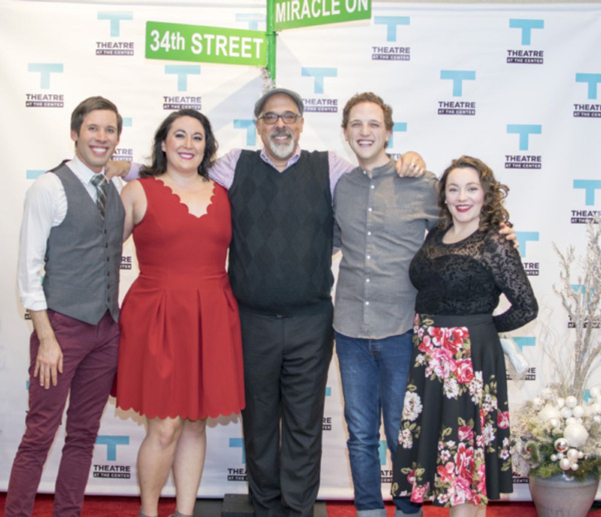 Actors Matthew Huston, Veronica Garza, Michael Kingston, Sam Shankman and Rachel Klippel at 