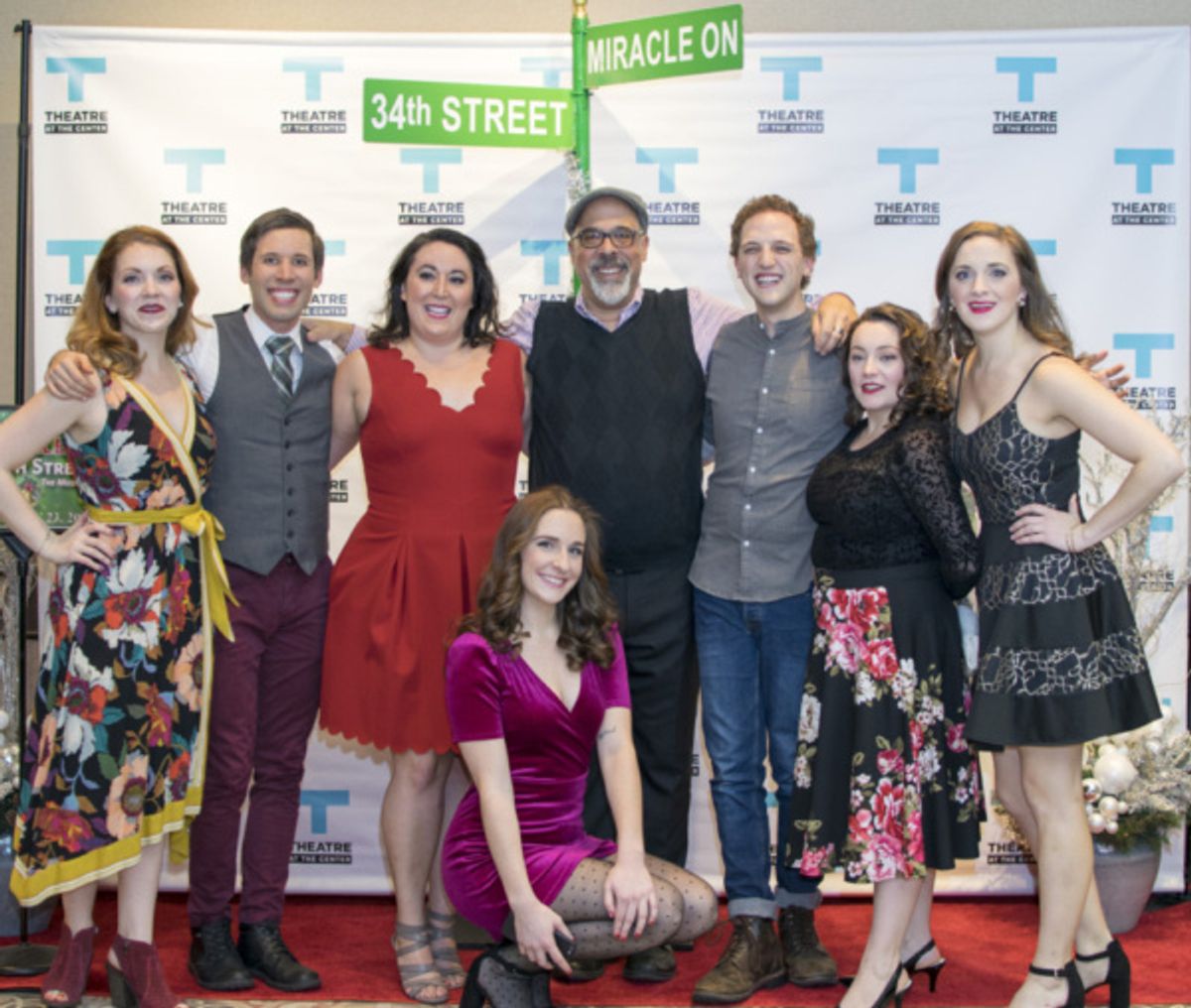 Actors Ashley Lanyon, Matthew Huston, Veronica Garza, Hope Elizabeth Schafer, Michael Kingston, Sam Shankman, Rachel Klippel and Haley Jane Schafer at 