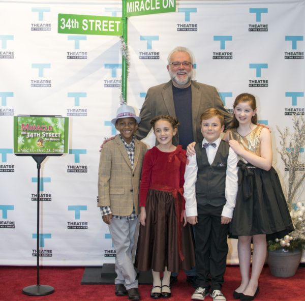 Actor Neil Friedman with young cast members Amir Henderson, Liliana Rene, Ethan Solis Photo