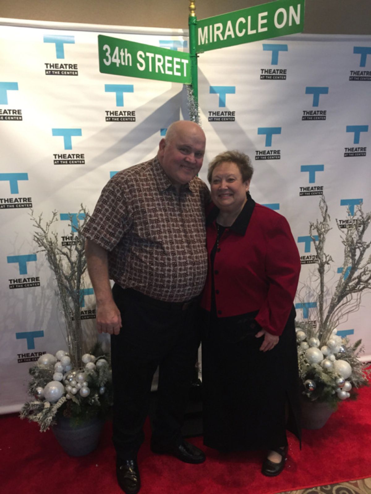 Leroy and Jamie Marsh at Opening Night for Miracle on 34th Street at TATC at 