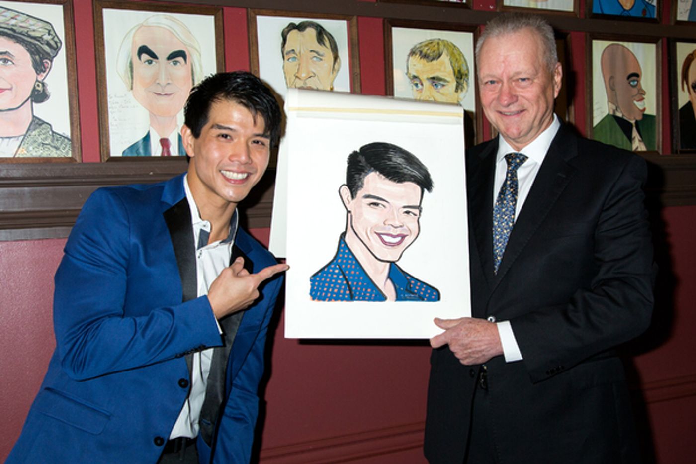 Photo Coverage: Telly Leung Receives His Portrait at Sardi's  Image