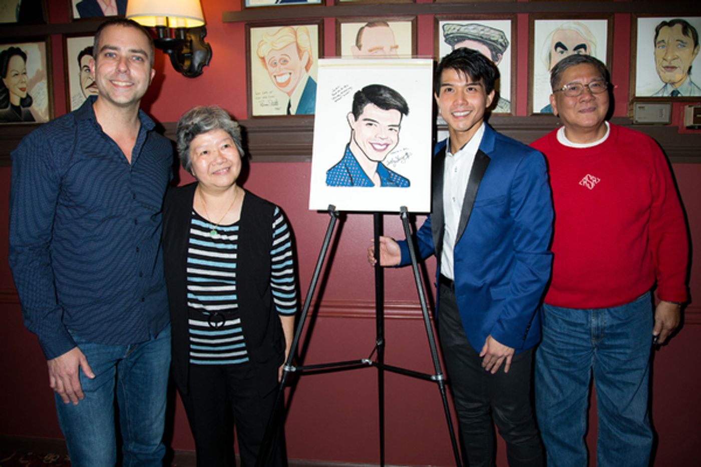 Photo Coverage: Telly Leung Receives His Portrait at Sardi's Photo Coverage: Telly Leung Receives His Portrait at Sardi's Image