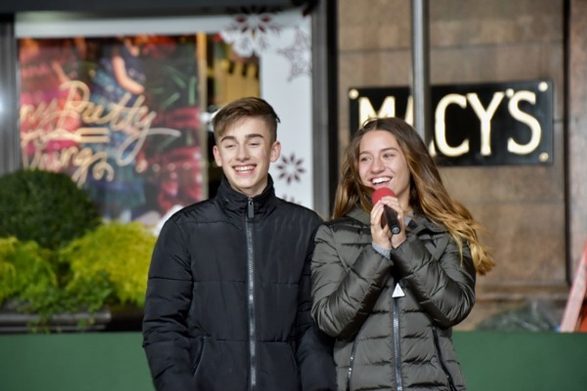 Johnny Orlando and Mackenzie Ziegler at 