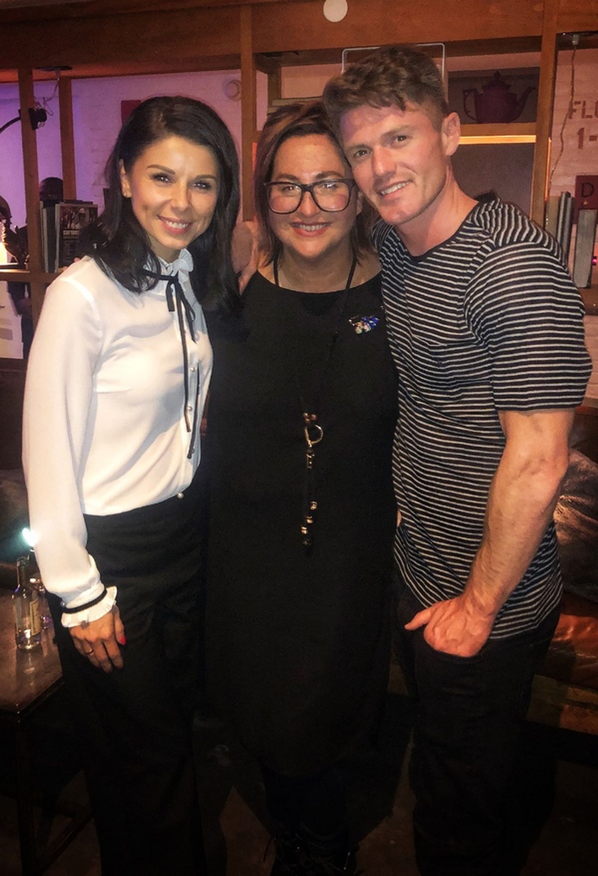 Broadway Dreams Germany partner Katja Mack, Annette Tanner and Spencer Liff at 