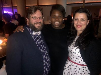 Broadway Dreams New Zealand Partners Patrick and Vanessa Kelly with Alex Newell Photo