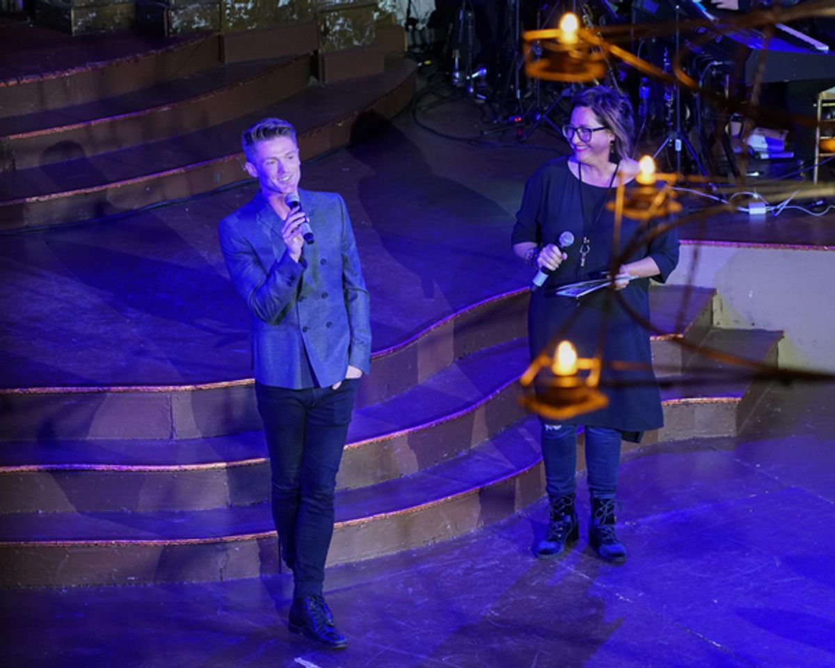 Spencer Liff and Broadway Dreams President and Founder Annette Tanner at 