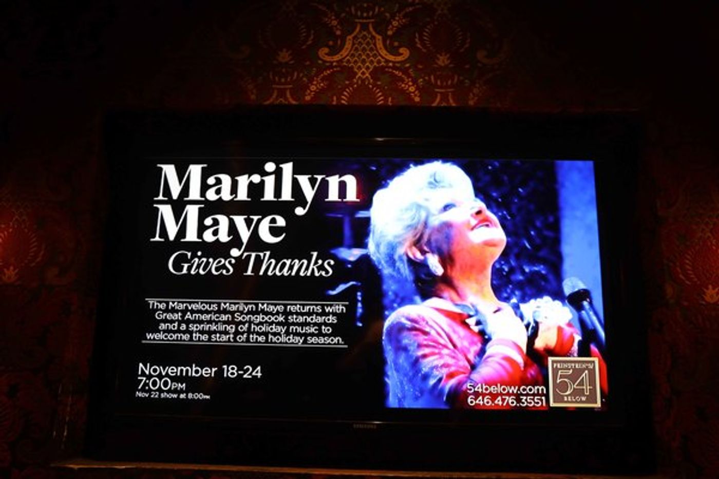 Photo Coverage: Marilyn Maye Gives Thanks Concert at Feinstein's/54 Below  Image