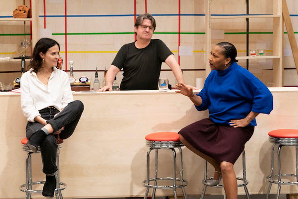 SWEAT by Nottge,    , Writer - Lynn Nottage, Director -
Lynette Linton,  Designer - 
Frankie Bradshaw, Lighting Designer -
Oliver Fenwick,  Movement Director -
Polly Bennett,  The Donmar Warehouse, 2018, Credit: Johan Persson at 