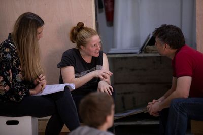 Katy Rudd, Eliza Collings, and Stuart Laing Photo