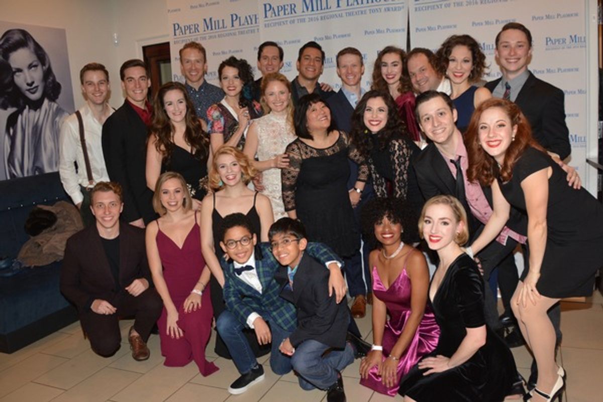 The Cast of Holiday Inn that includes-Aiden Alberto, Jordan Beall, Gene Biscontinim Colin Bradbury, Tricia DeSario, Paige Faure, Taylor Fields, Jordan Gelber, Kelly Gleason, Juliane Godfrey, Berklea Going, Ann Harada, Jian Harrell, Joshua Isreal, Julie Ka at 