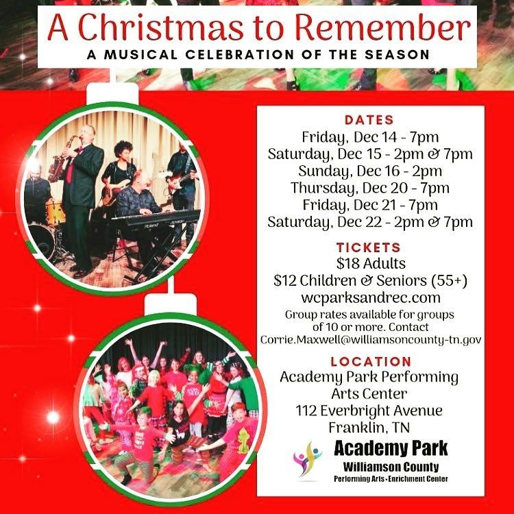 SAVE THE DATE: Nashville Theater Calendar for November 26, 2018  Image