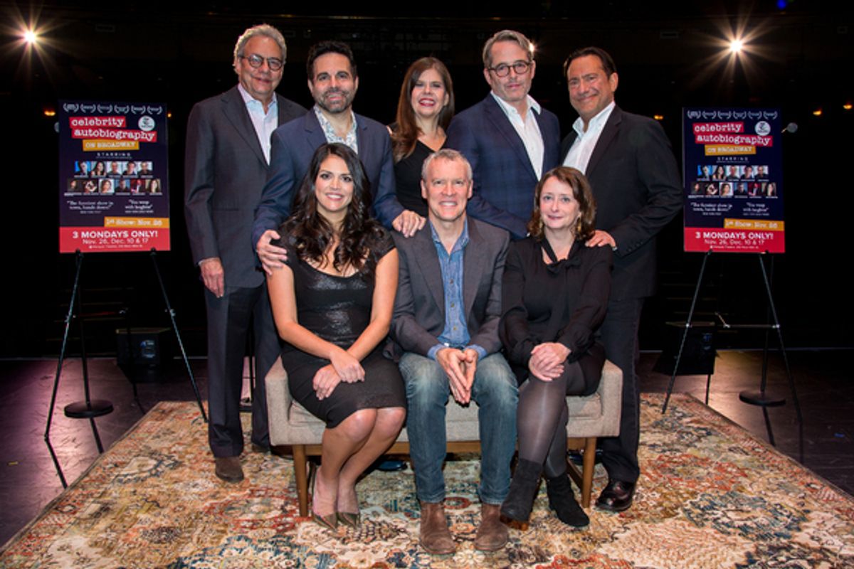 Lewis Black, Mario Cantone, Cecily Strong, Dayle Reyfel, Tate Donovan, Matthew Broderick, Rachel Dratch, Eugene Pack at 