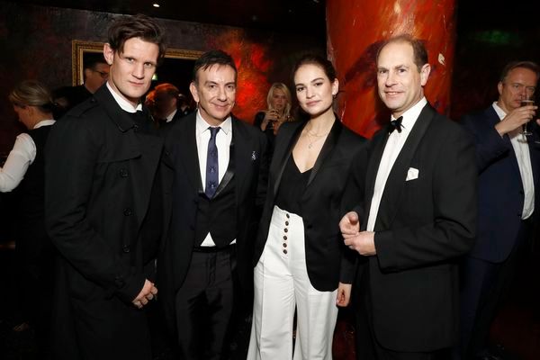 Matt Smith, Paul Roseby OBE, Lily James and Prince Edward, Earl of Wessex  Photo
