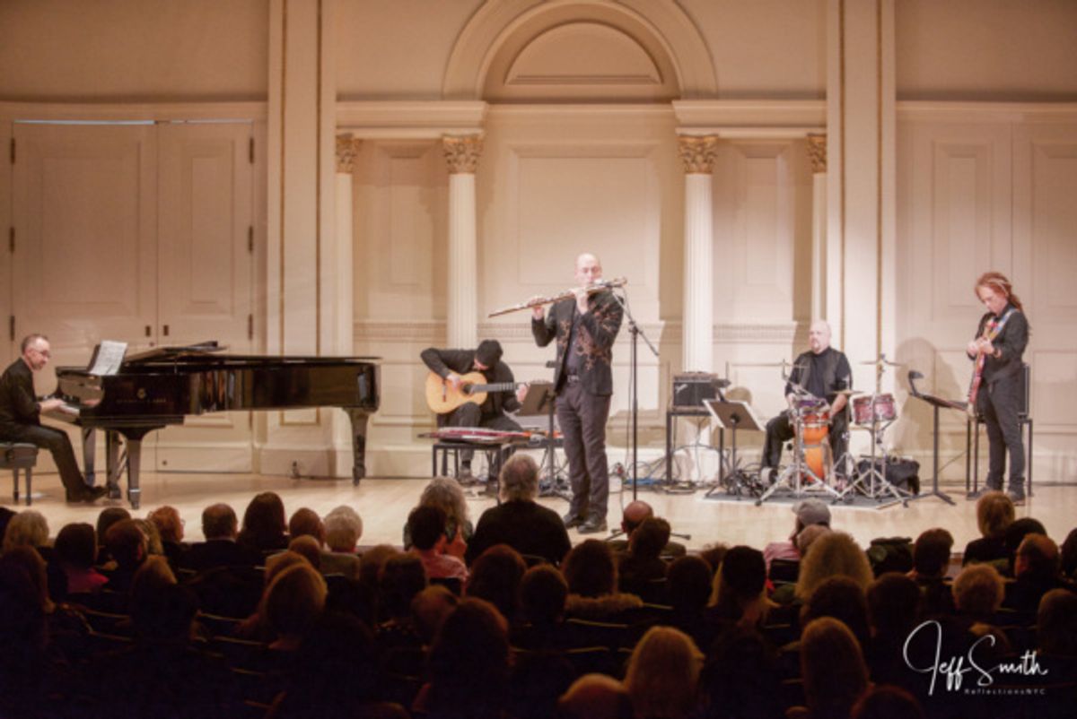 World-renowned and Grammy Award-winning flutist and composer Wouter Kellerman from South Africa performs  works from his multiple award winning albums. Accompanying Wouter were Peter Janson (guitar),  at 