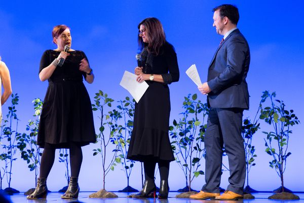 Catherine Eagleton, Stacey Mindich, Ryan Lintelman Photo