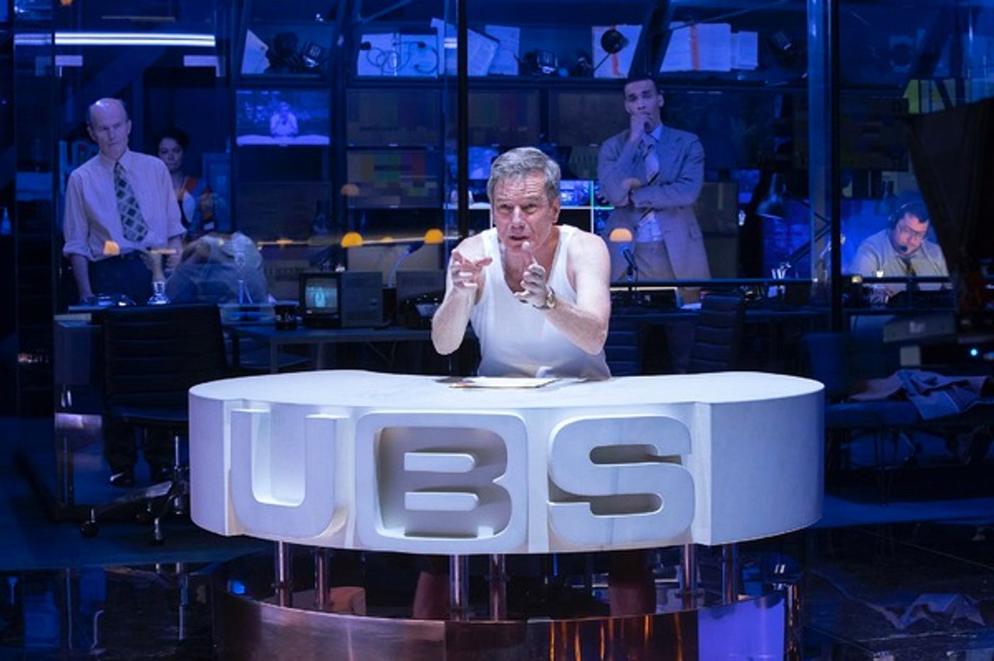 Photo Flash: First Look at Bryan Cranston, Tony Goldwyn, Tatiana Maslany & More in NETWORK!  Image