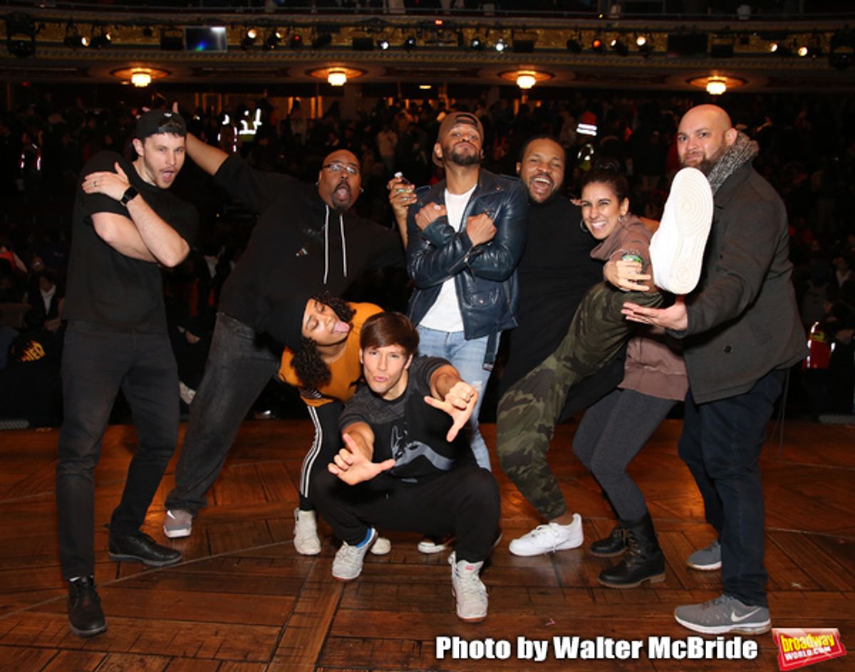 Robert Walters, James Monroe Iglehart, Sasha Hollinger, Thayne Jasperson, Terrance Spencer, Sean Green Jr., Gabriella Sorrentino and Gregory Treco  at 