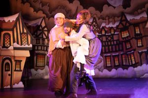 The Penny Pinchers (Kelsey Riker, Dustin Schlairet and Erica Clare)
Photo: Martin Harris @ BroadwayWorld The Penny Pinchers (Kelsey Riker, Dustin Schlairet and Erica Clare)
Photo: Martin Ha Photo