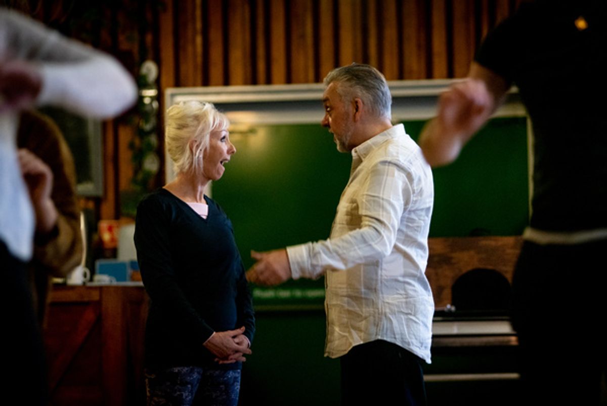 Debbie McGee and Ian Adams at 