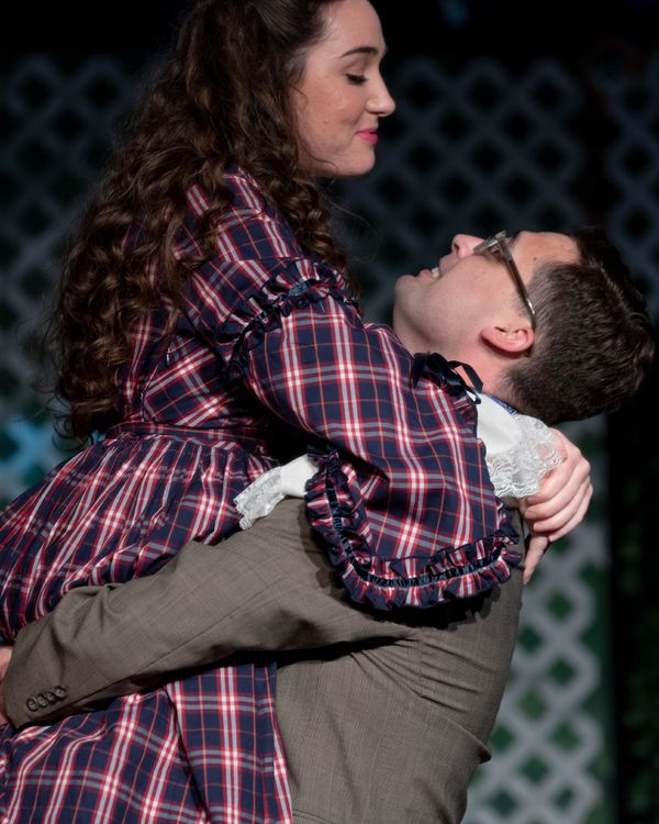From Left to Right: Kellie Podsednik (Kitty Verdun) and Jon Meeker (Jack Chesney) Photo