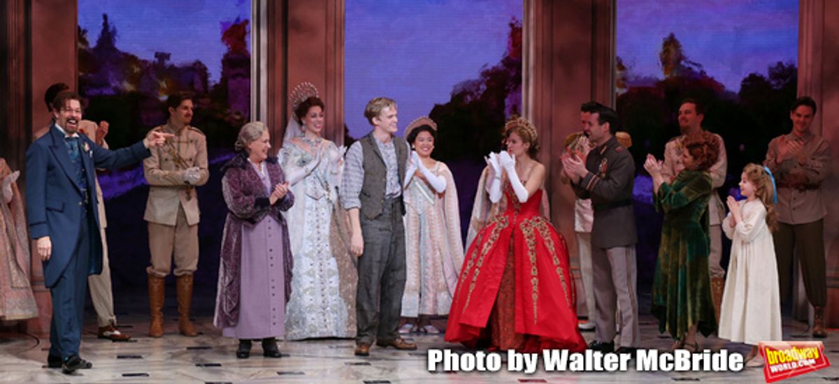 John Bolton, Judy Kaye, Christy Altomare, Max von Essen and Vicki Lewis with Cody Simpson at 