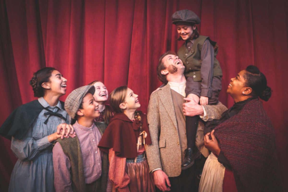 Emily Newland, Kaden Stanford, Olivia Zamira, Eva Hay, Jeremy Lynch, Evie Merrill, and Kenya Adams at 