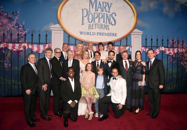 Marc Shaiman, Karen Dotrice, John DeLuca, Emily Mortimer and Ben Whishaw, Marc Platt, Photo