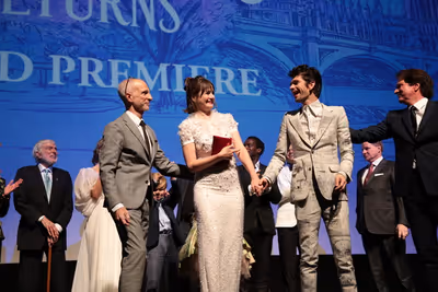 John DeLuca, Emily Mortimer, Ben Whishaw and Rob Marshall Photo