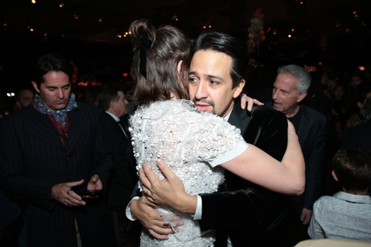 Emily Mortimer and Lin-Manuel Miranda at 