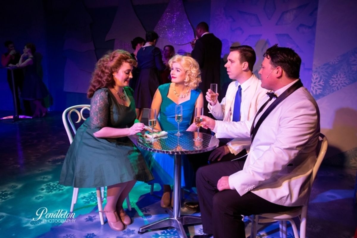 Amanda Hart Bassett (Betty Haynes), Ally Van Deuren (Judy Haynes), Preston Lee Isham (Phil Davis), and Jonathan Garcia (Bob Wallce) at 