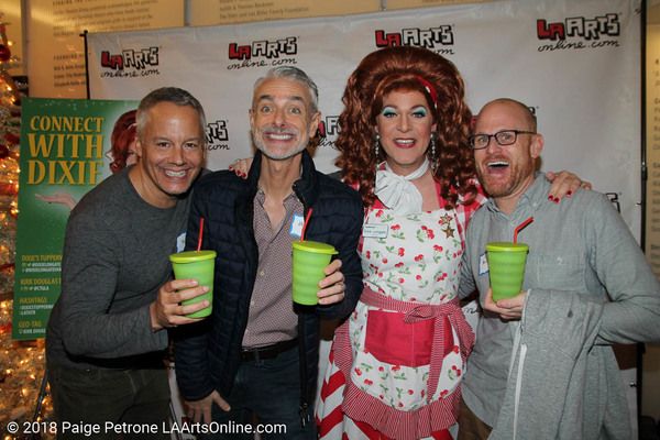 Dixie Longate and friends with Tupperware
 Photo