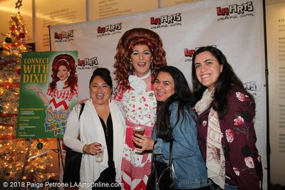 Dixie Longate greets audience members Photo