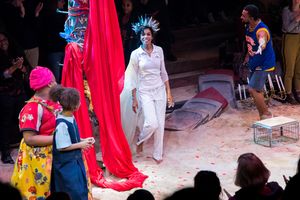 Michelle Williams and the cast of ONCE ON THIS ISLAND @ BroadwayWorld Michelle Williams and the cast of ONCE ON THIS ISLAND Photo