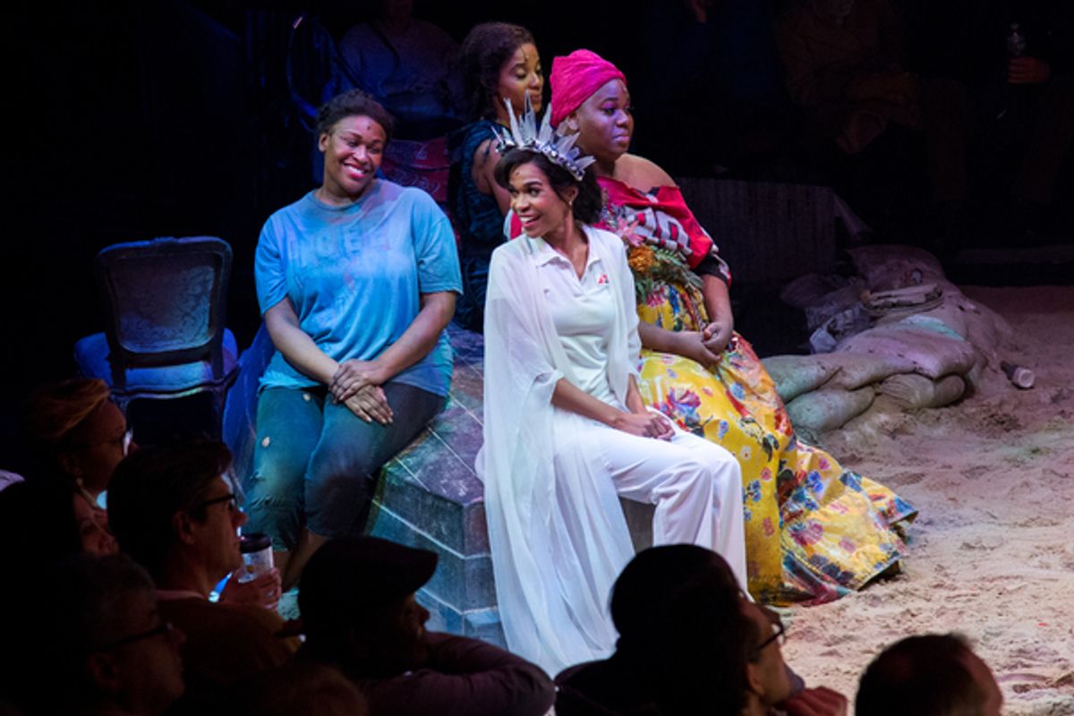 Michelle Williams and the cast of ONCE ON THIS ISLAND at 