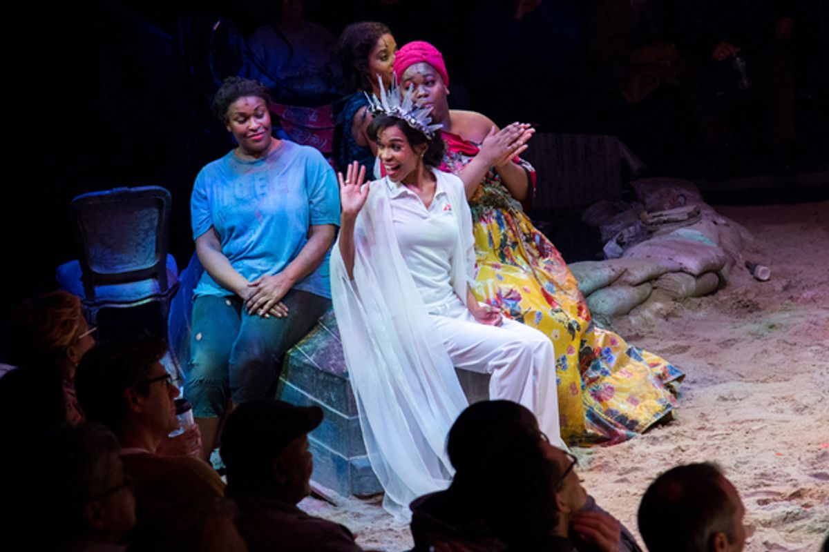Michelle Williams and the cast of ONCE ON THIS ISLAND at 