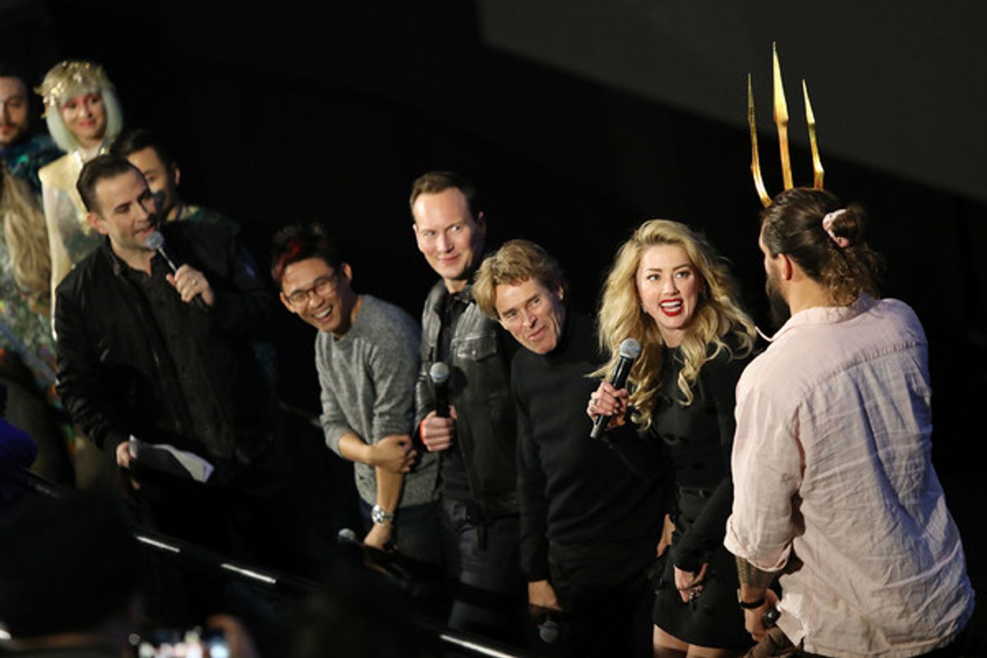 Photo Flash: Jason Momoa Surprises Fans in Times Square Before AQUAMAN Screening  Image