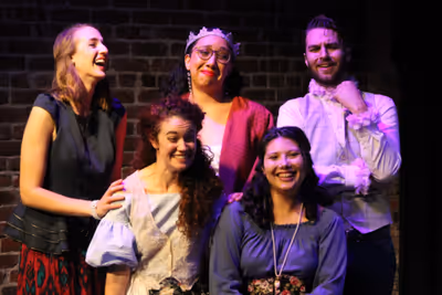 Rosaline (Julie Lanctot), Katharine (Megan Ruble), the Princess (Tiana Randall-Quant) Photo