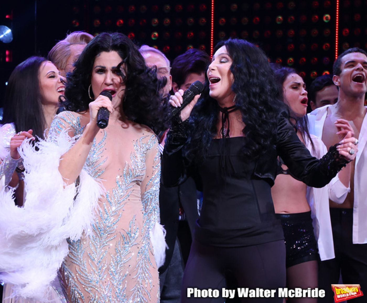 Photo Coverage: The Cast of THE CHER SHOW Takes Their Opening Night Bows and Performs With Cher  Image