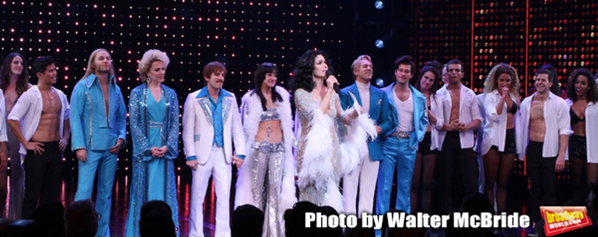Matthew Hydzik, Emily Skinner, Jarrod Spector, Micaela Diamond, Stephanie J. Block, Teal Wicks, Michael Berresse and Michael Campayno with cast  at 