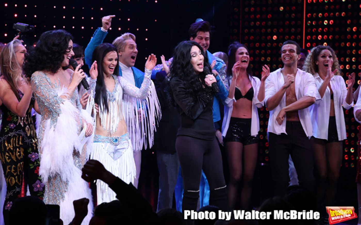 Photo Coverage: The Cast of THE CHER SHOW Takes Their Opening Night Bows and Performs With Cher  Image