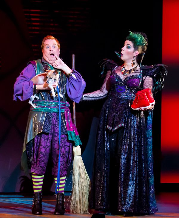 Eddie Glen as Randy, Sara-Jeanne Hosie as Sulphura The Wicked Witch of the West. Phot Photo