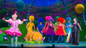 Michael De Rose as Sugarbum The Good Witch of the North (far left), Sara-Jeanne Hosie Photo