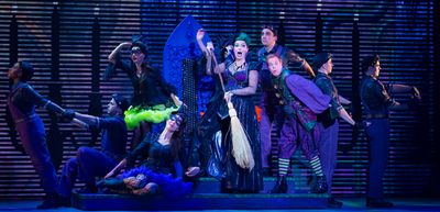 Sara-Jeanne Hosie as Sulphura The Wicked Witch of the West, Eddie Glen as Randy, and  Photo