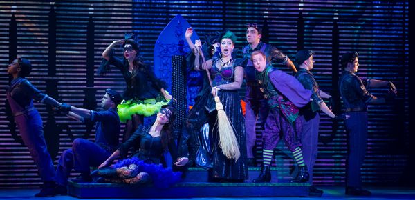 Sara-Jeanne Hosie as Sulphura The Wicked Witch of the West, Eddie Glen as Randy, and  Photo