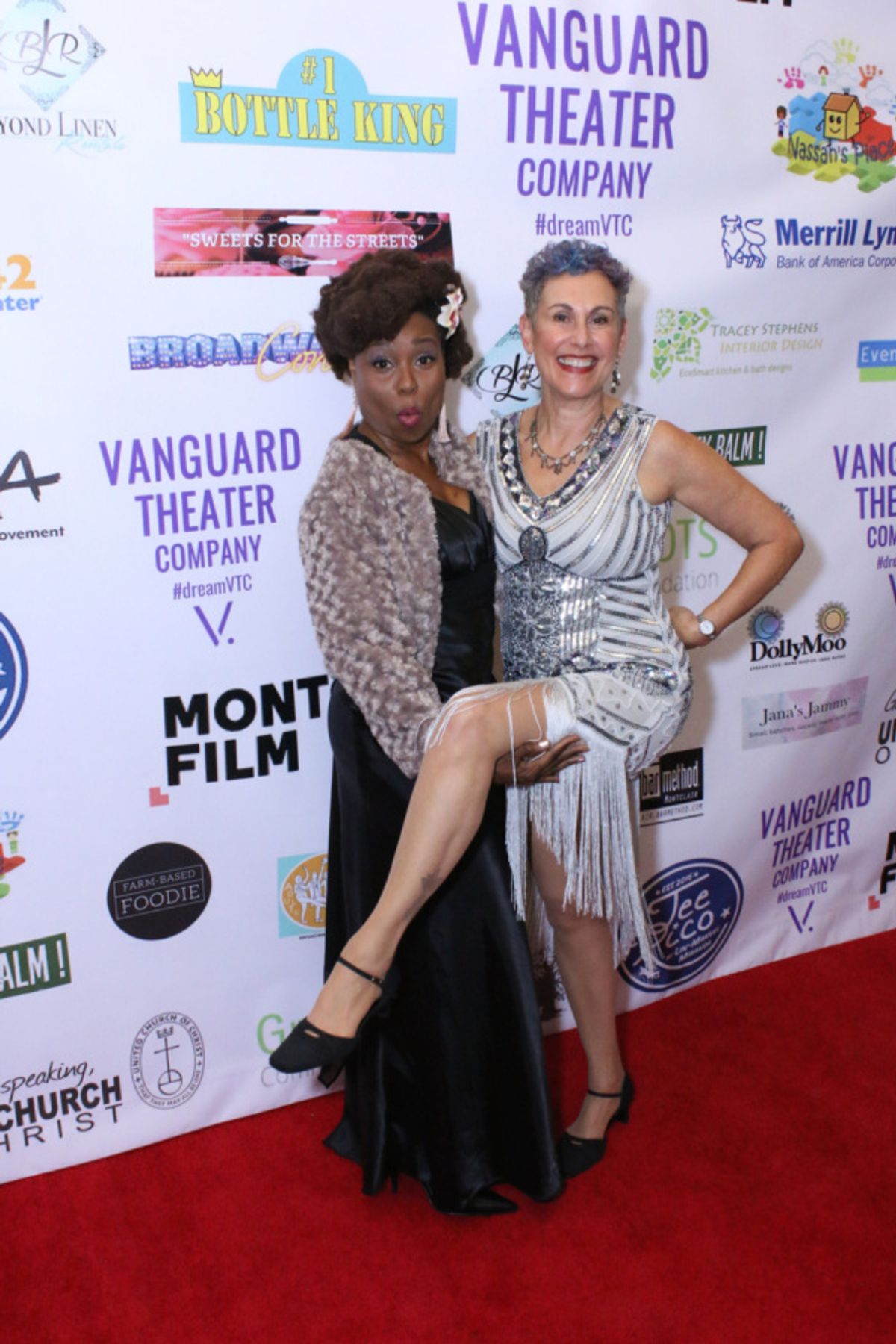 Patrisha Gibson and Jessica Sporn at Vanguard Theater Company's Gala on November 3, 2018. at 