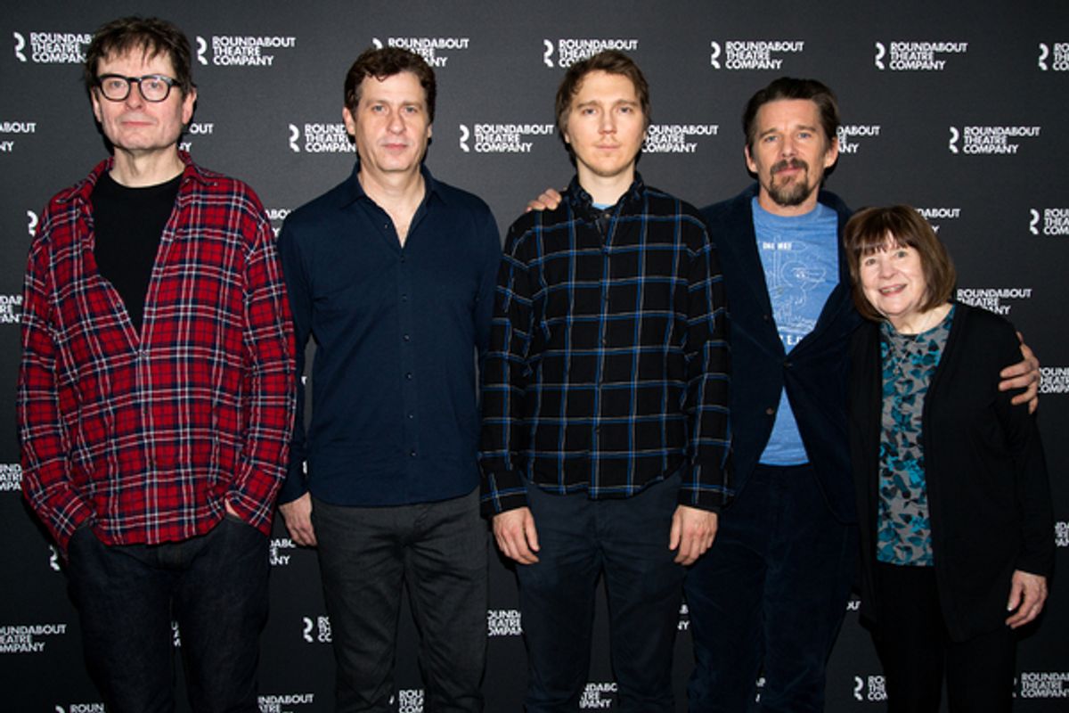 James Macdonald, Gary Wilmes, Paul Dano, Ethan Hawke, Marylouise Burke at 